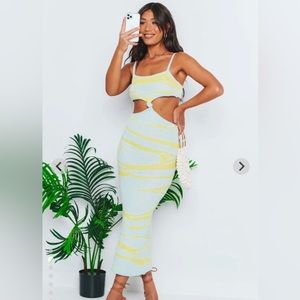 ✨Beginning Boutique blue MIDI Dress